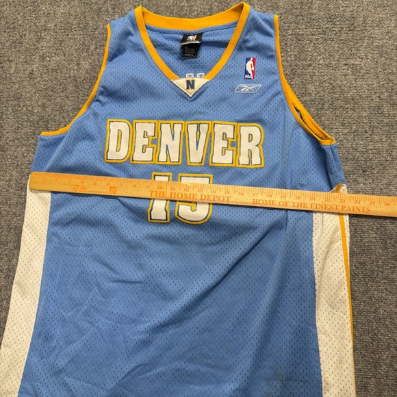 VTG NBA Reebok Carmelo Anthony #15 Denver Nuggets Jersey Men's XL Mesh - Picture 5 of 9